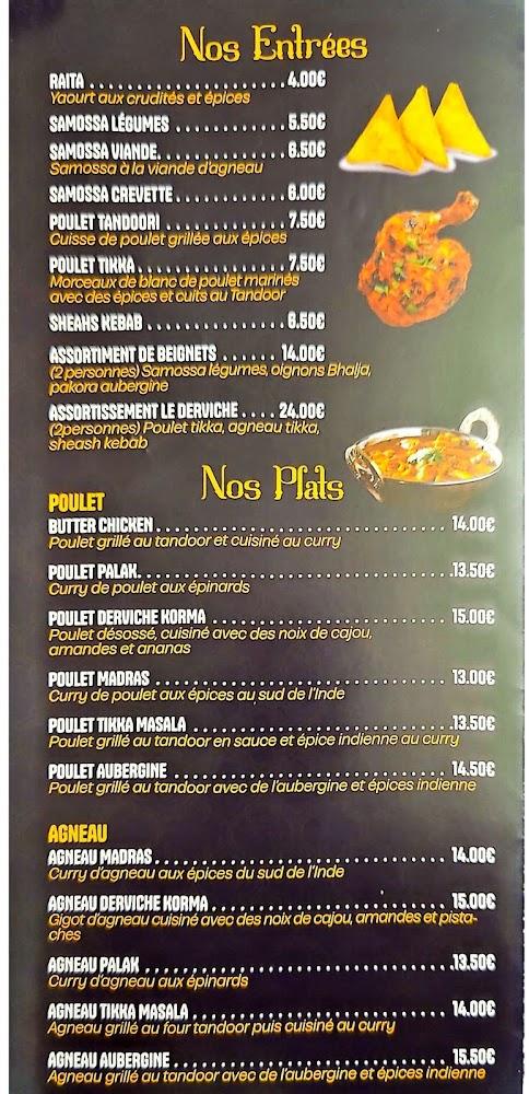 Le Derviche - Menu Image 1